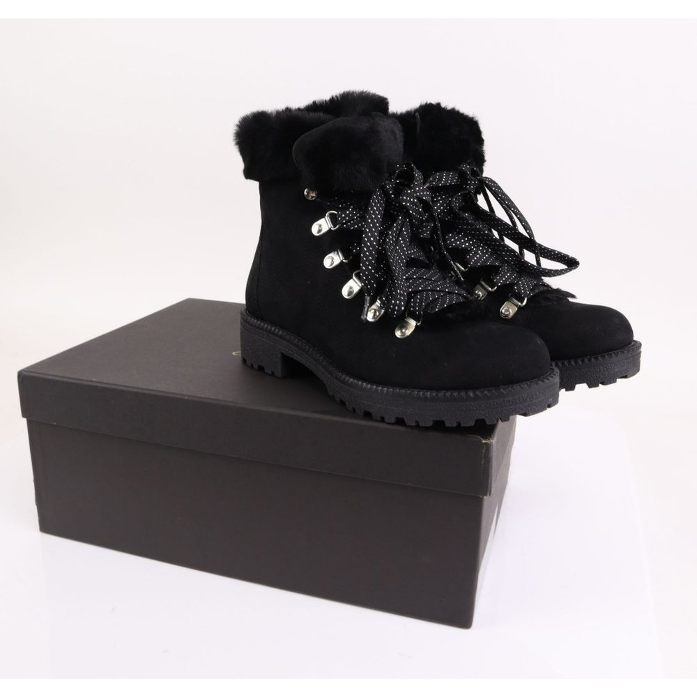 NIB J Crew Women's Nordic Shearling Boot Bootie Black 6 $228+
